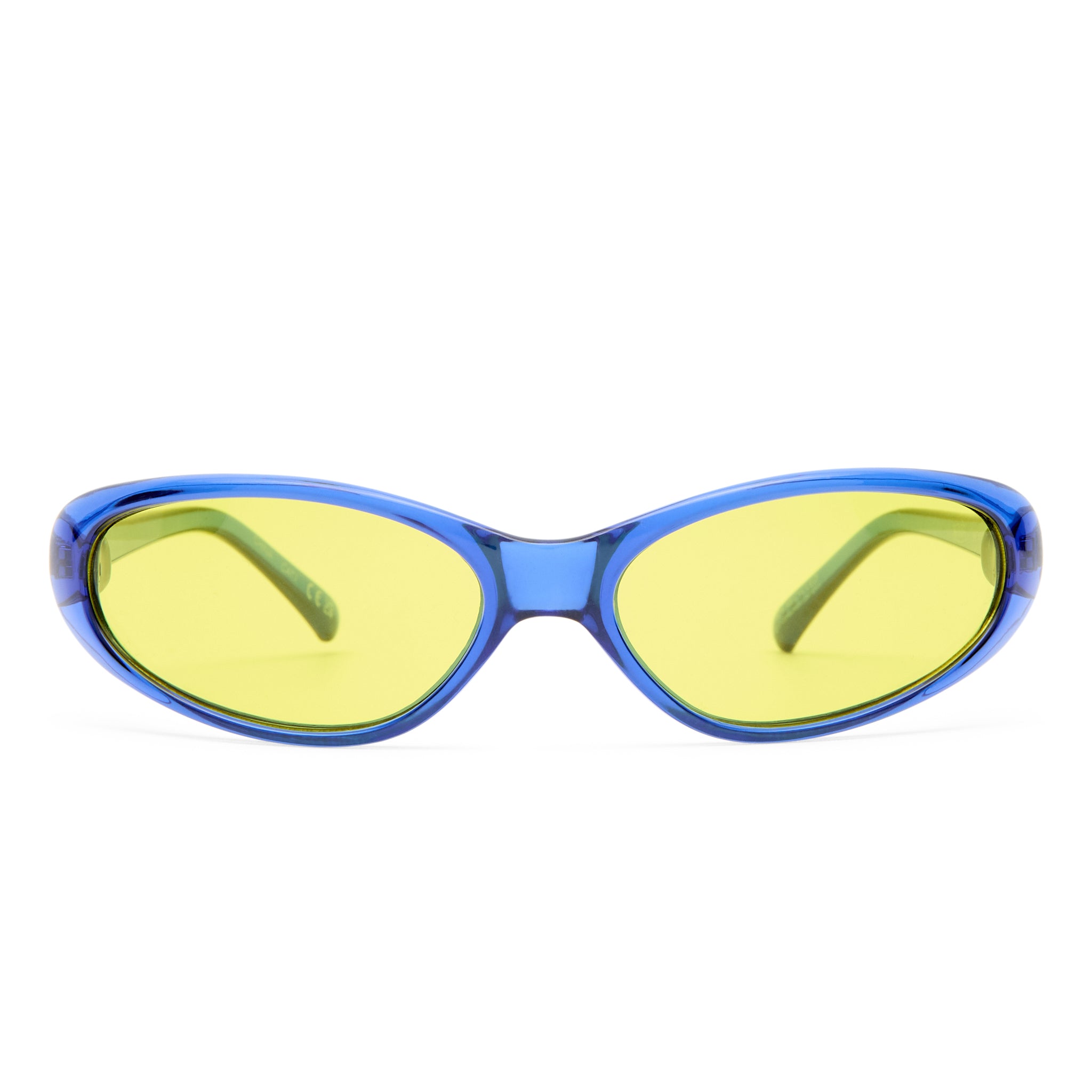 Aire Poison Cobalt Blue Uni-Sex Oval Sunglasses | Eyewear Index
