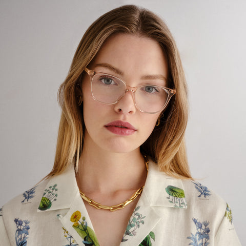 Oroton Ingrid Biscuit Female D-Frame Optical Frames | Eyewear Index