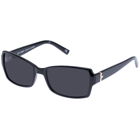 Le Specs Trance Black Uni-Sex Rectangle Sunglasses | Eyewear Index