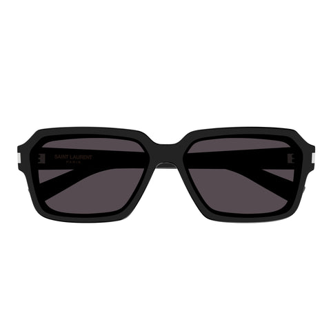 Saint Laurent Sl611f Black Male Rectangle Sunglasses | Eyewear Index