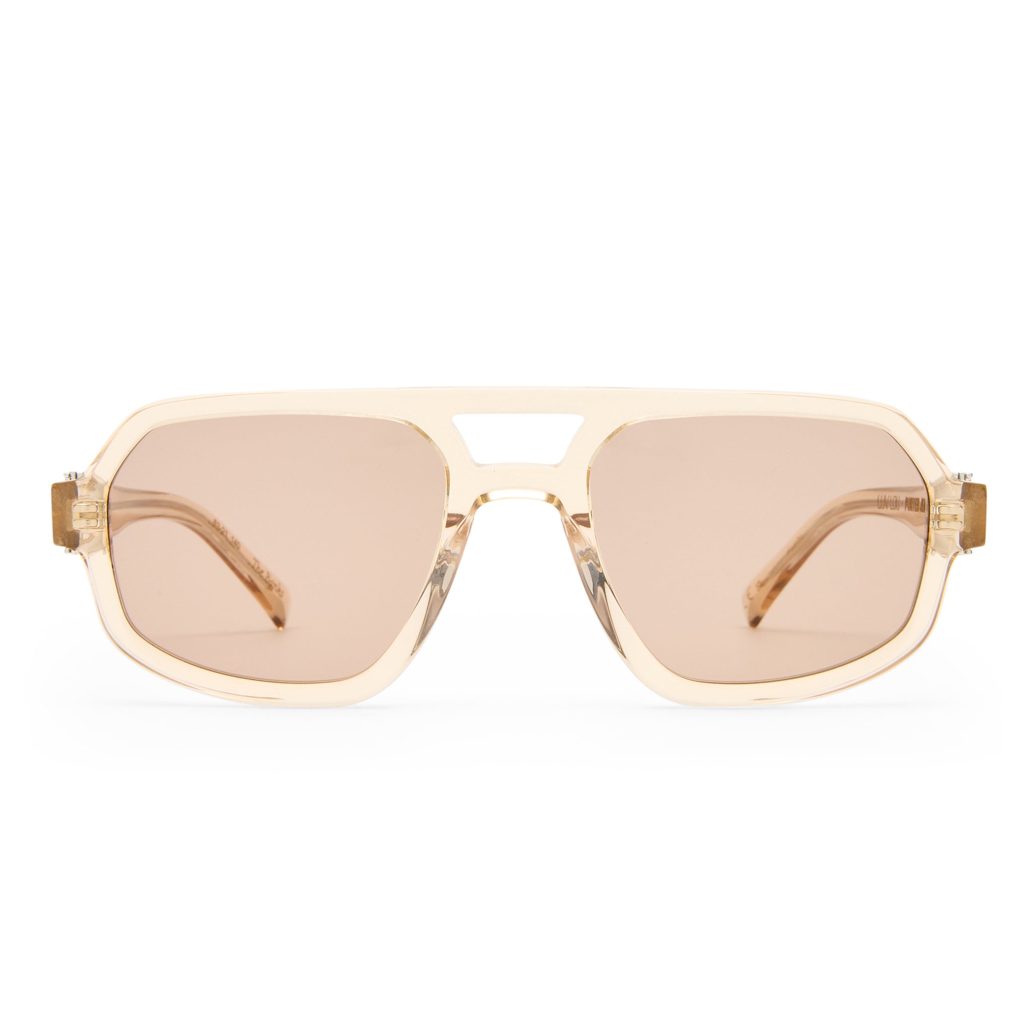 Luv Lou The Banks Luxe Peach Nude Female Aviator Sunglasses | Eyewear Index