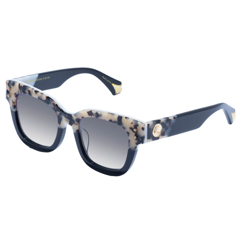 Camilla Oasis Dream Natural Tort Black Female Square Sunglasses | Eyewear Index