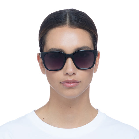 Le Specs Elixir Black Uni-Sex Square Sunglasses | Eyewear Index