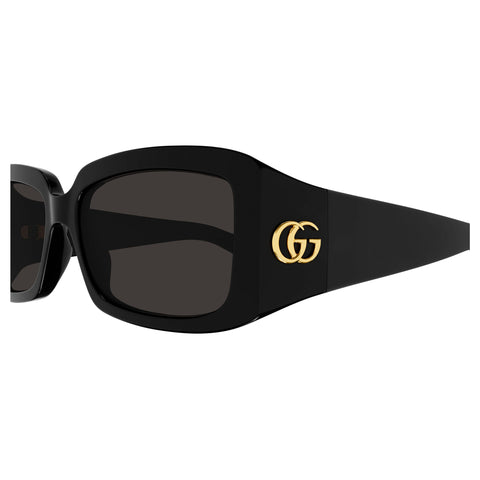 Gucci Gg1403sk Black Female Rectangle Sunglasses | Eyewear Index