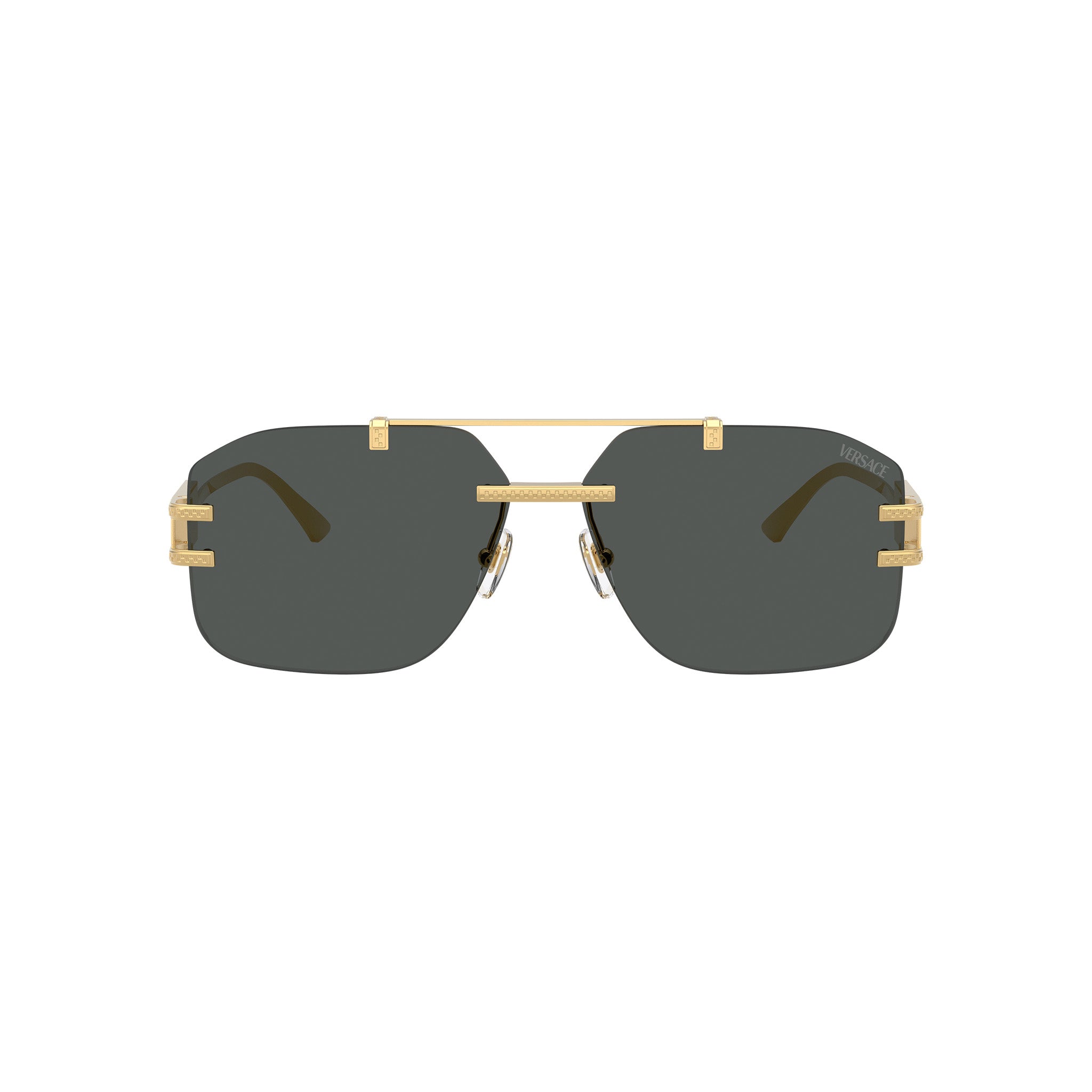 Versace Ve2275 100287 60 Gold Male Aviator Sunglasses | Eyewear Index