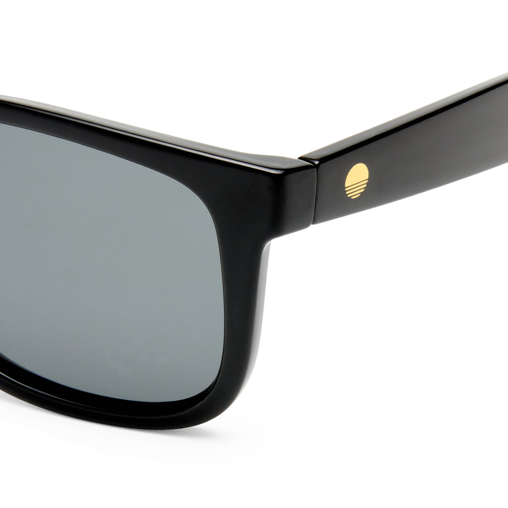 Solarized Classic Square Black Male D-Frame Sunglasses | Eyewear Index