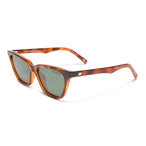 Le Specs Unfaithful Toffee Tort Female Cat-Eye Sunglasses | Eyewear Index