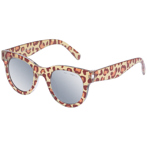 Cancer Council Camel Kids Leopard Female Round Sunglasses | Eyewear Index