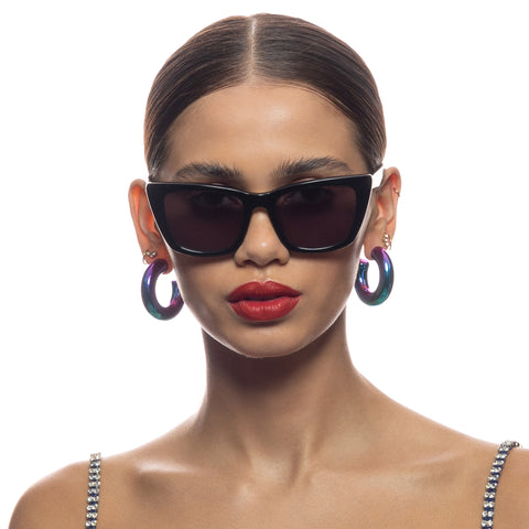 Camilla Would You Dare Black Female Cat-Eye Sunglasses | Eyewear Index