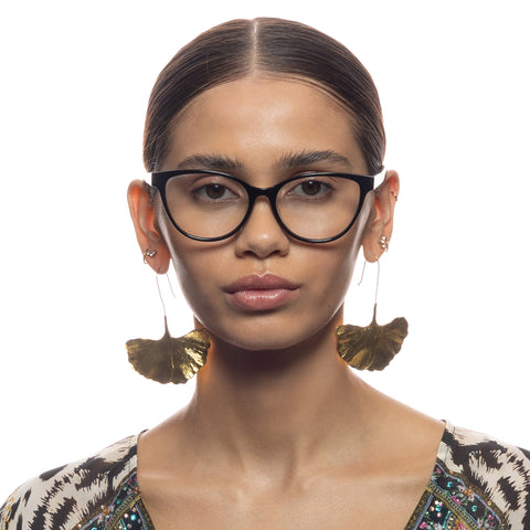 Camilla Toes In The Sand Black Blue Tort Female Cat-Eye Optical Frames | Eyewear Index