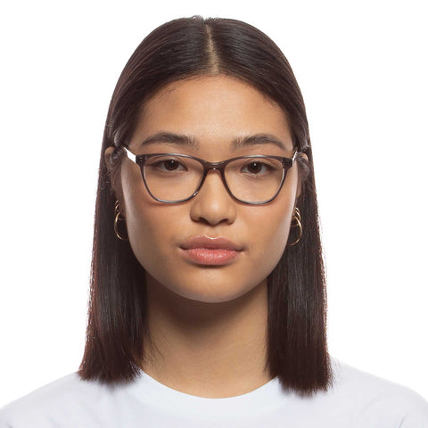 Le Specs Midsummer Night Slate Dalmatian Tort Female D-Frame Optical Frames | Eyewear Index