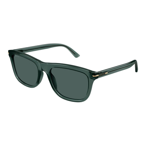 Gucci Gg1444s Green Male Rectangle Sunglasses | Eyewear Index