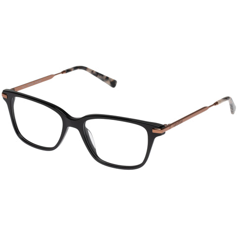 Oroton Nell Black Rose Gold Female D-Frame Optical Frames | Eyewear Index