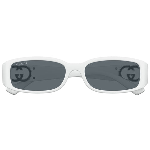 Gucci Gg1661s White Female Rectangle Sunglasses | Eyewear Index