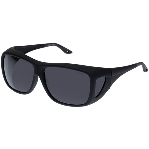 Cancer Council Gymea Fitovers Black Rubber Male Rectangle Sunglasses | Eyewear Index