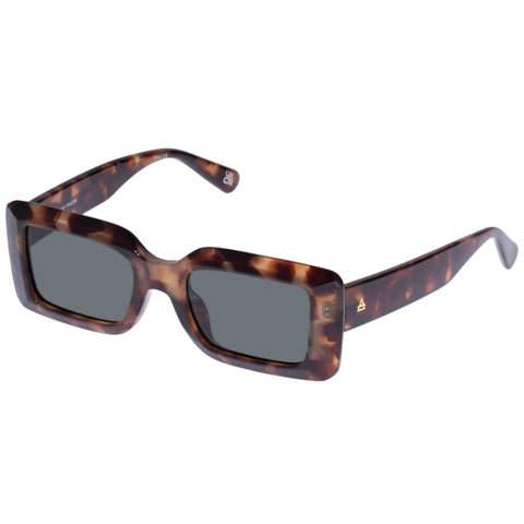 Aire Parallax Dark Tort Uni-Sex Rectangle Sunglasses | Eyewear Index