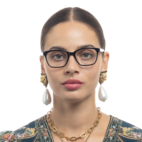 Camilla Divine Destiny Black Leopard Female Cat-Eye Optical Frames | Eyewear Index