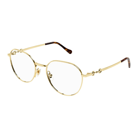 Gucci Gg1336o Gold Female Round Optical Frames | Eyewear Index