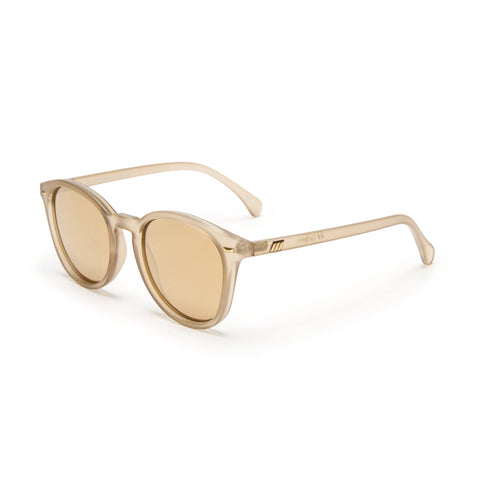 Le Specs Bandwagon Matte Stone Uni-Sex Round Sunglasses | Eyewear Index