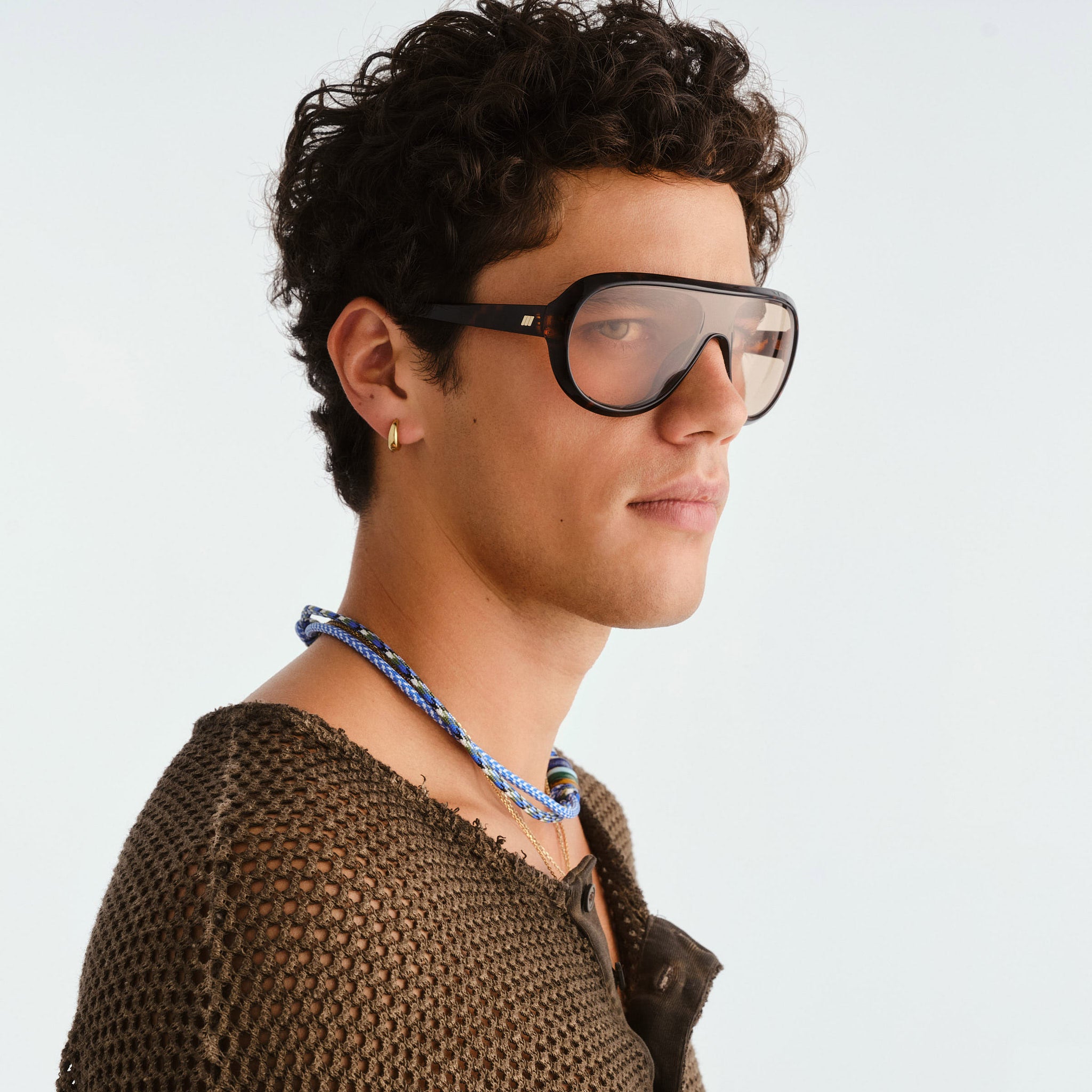 Le Specs Obsession Dark Tort Uni-Sex Shield Sunglasses | Eyewear Index