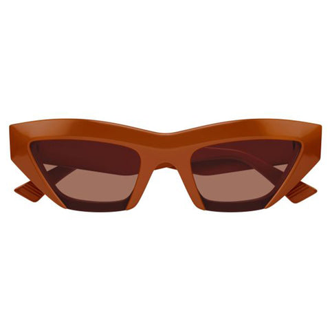 Bottega Veneta Bv1219s Orange Female Cat-Eye Sunglasses | Eyewear Index