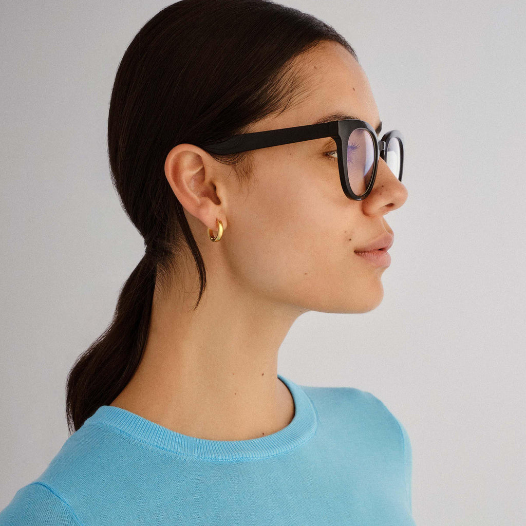 The Book Club Tongue Teaching Black Female Round Readers | Eyewear Index