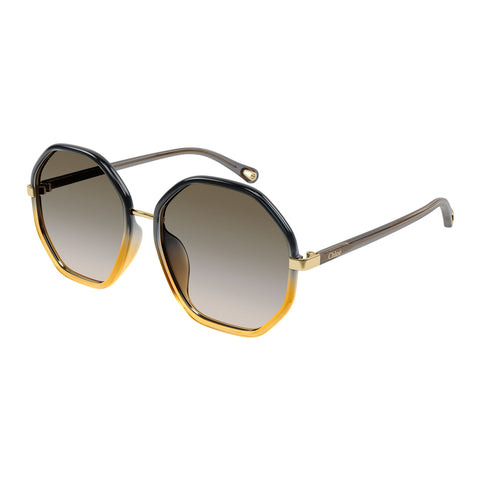 Chloe Ch0133sa Black Female Oval Sunglasses | Eyewear Index