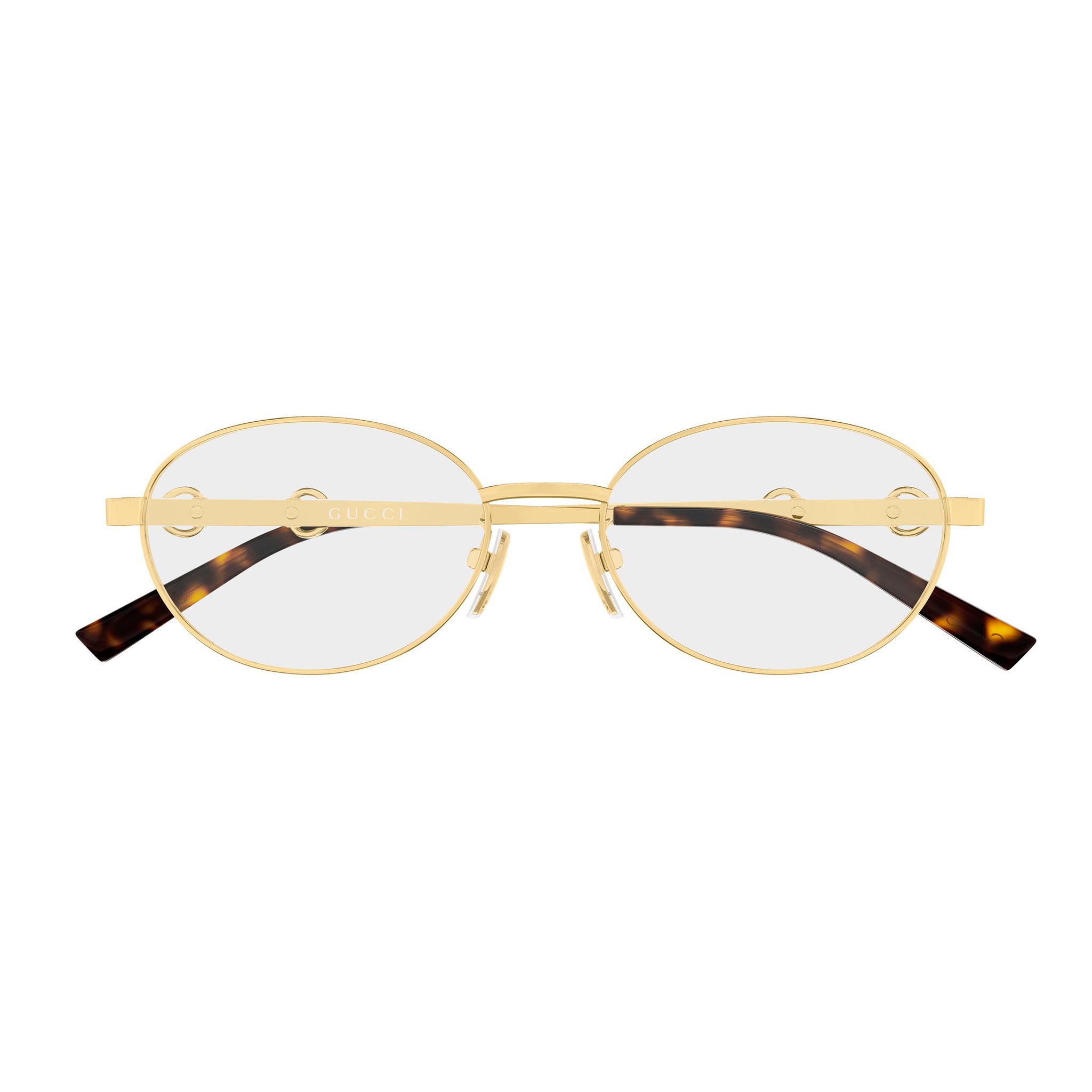 Gucci Gg2221ok Gold Female Round Optical Frames | Eyewear Index