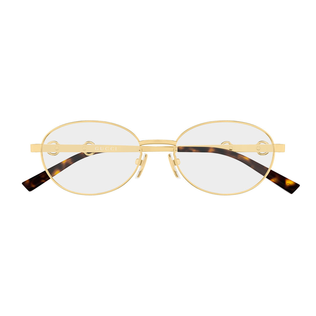 Gucci Gg2221ok Gold Female Round Optical Frames | Eyewear Index