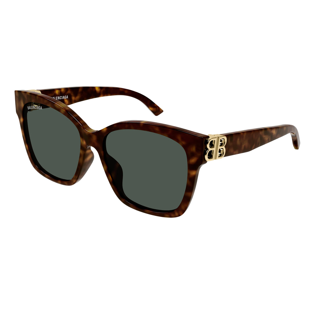 Balenciaga Bb0102sa Havana Female Cat-Eye Sunglasses | Eyewear Index