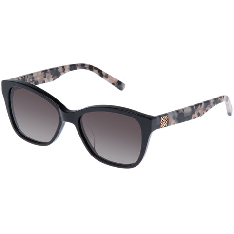 Oroton Goldie Black Cookie Tort Female D-Frame Sunglasses | Eyewear Index