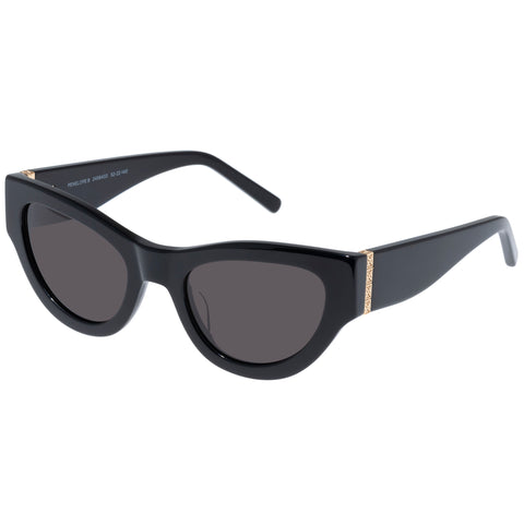 Oroton Penelope Black Female Cat-Eye Sunglasses | Eyewear Index