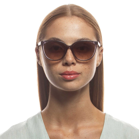 Oroton Reid Graphite Female Cat-Eye Sunglasses | Eyewear Index