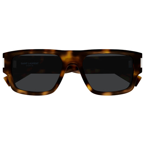 Saint Laurent Sl659 Havana Male Rectangle Sunglasses | Eyewear Index