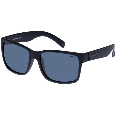 Solarized Square D-Frame Black Rubber Male D-Frame Sunglasses | Eyewear Index