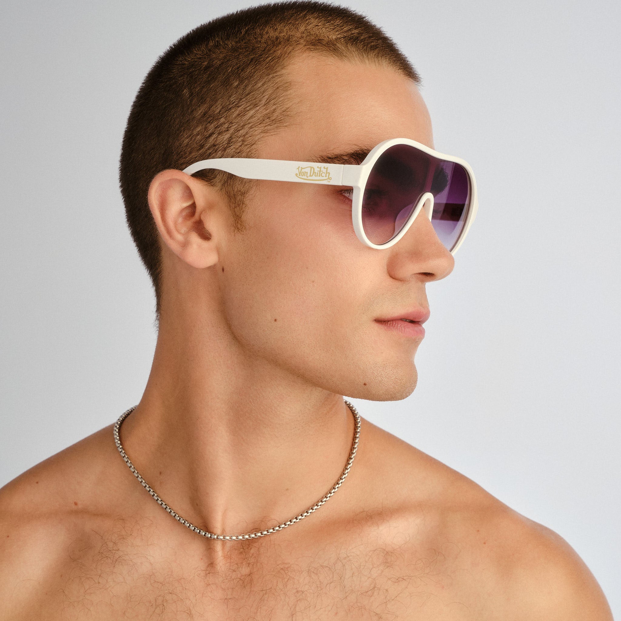 Aire Scandalous White Uni-Sex Aviator Sunglasses | Eyewear Index