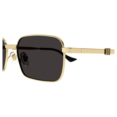 Gucci Gg1495s Gold Male Rectangle Sunglasses | Eyewear Index