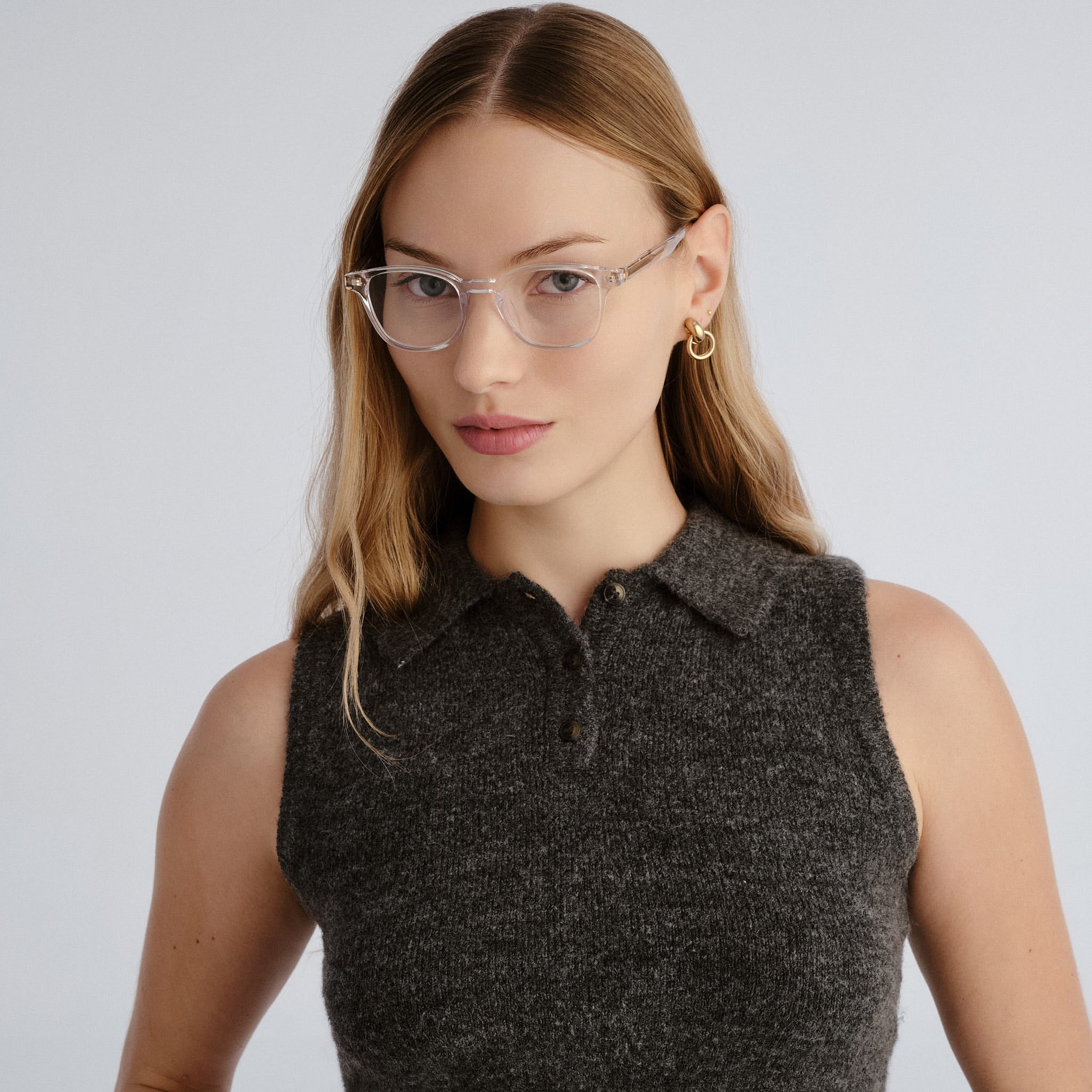 Le Specs Spectral 48 Clear Uni-Sex Round Optical Frames | Eyewear Index