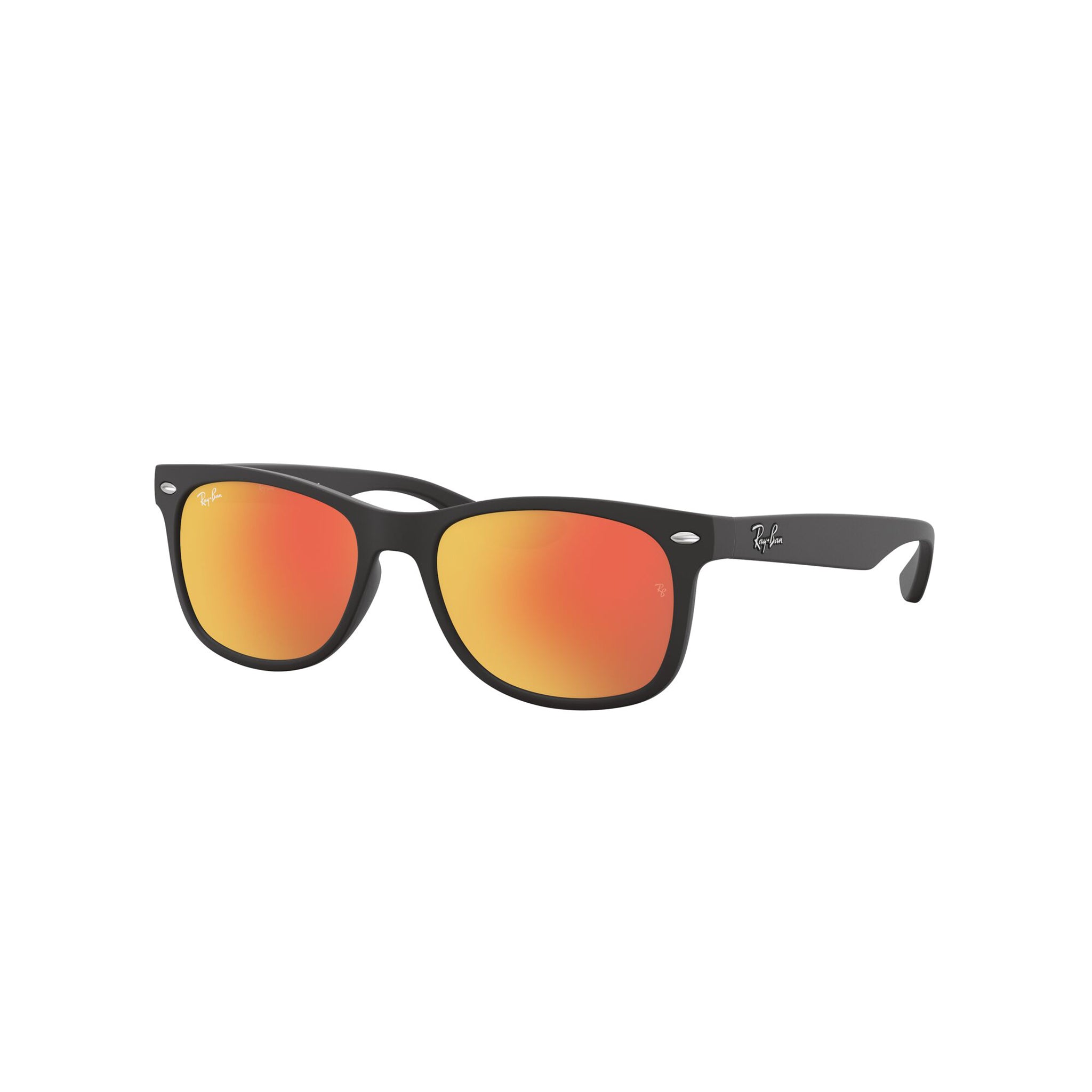 Ray-Ban Junior Wayfarer 9052s 100s6q Black Uni-Sex D-Frame Sunglasses | Eyewear Index