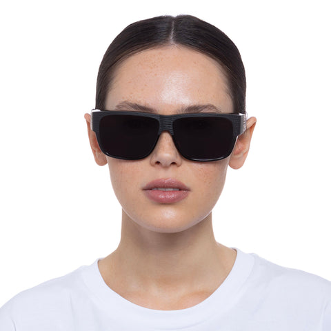 Cancer Council Natone Fitovers Matte Black Uni-Sex D-Frame Sunglasses | Eyewear Index