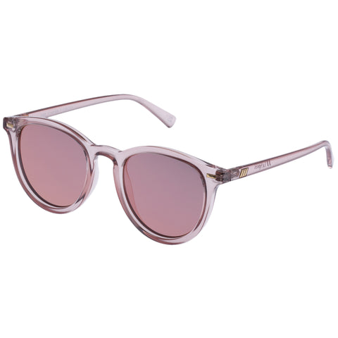 Le Specs Fire Starter Rosewater Female Round Sunglasses | Eyewear Index