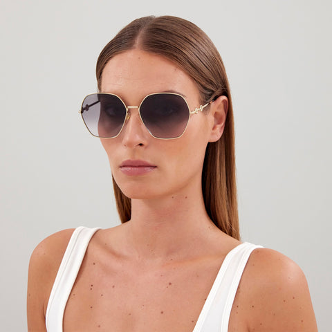 Gucci Gg1335s Gold Female Unspecified Sunglasses | Eyewear Index