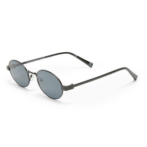 Le Specs Poseidon Deux Matte Black Uni-Sex Oval Sunglasses | Eyewear Index