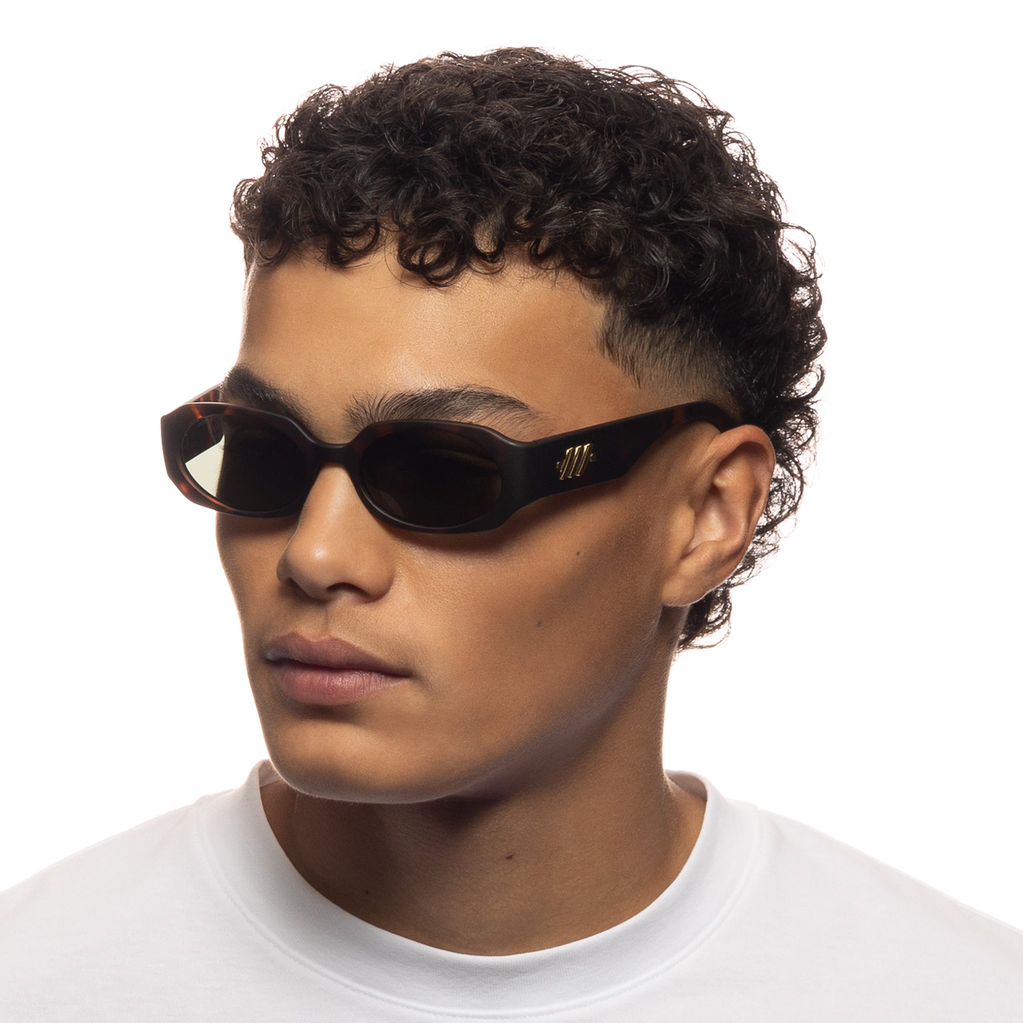 Le Specs Shebang Matte Tort Female Rectangle Sunglasses | Eyewear Index