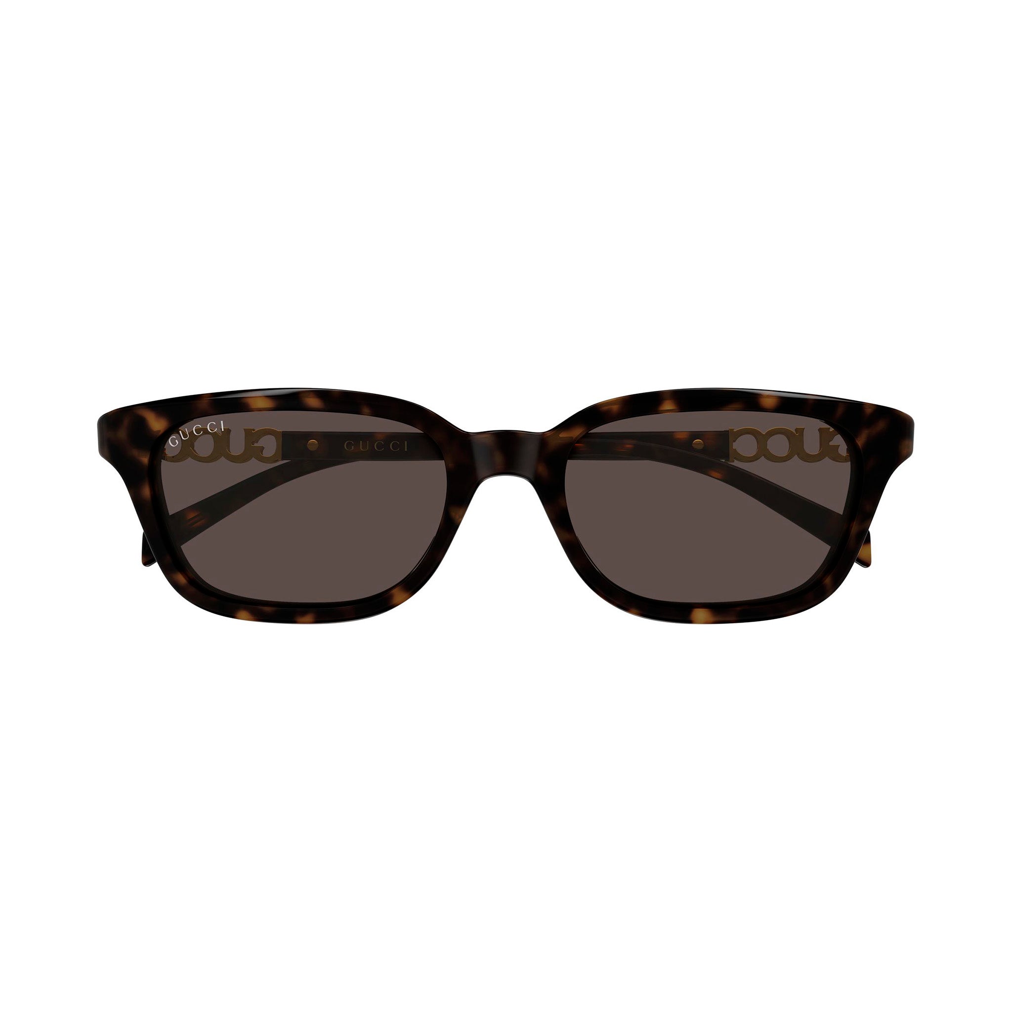 Gucci Gg2208s Havana Female Rectangle Sunglasses | Eyewear Index
