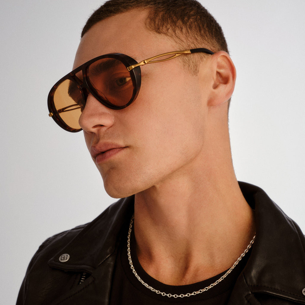 Ksubi The Kondor Old Skool Tort Uni-Sex Aviator Sunglasses | Eyewear Index