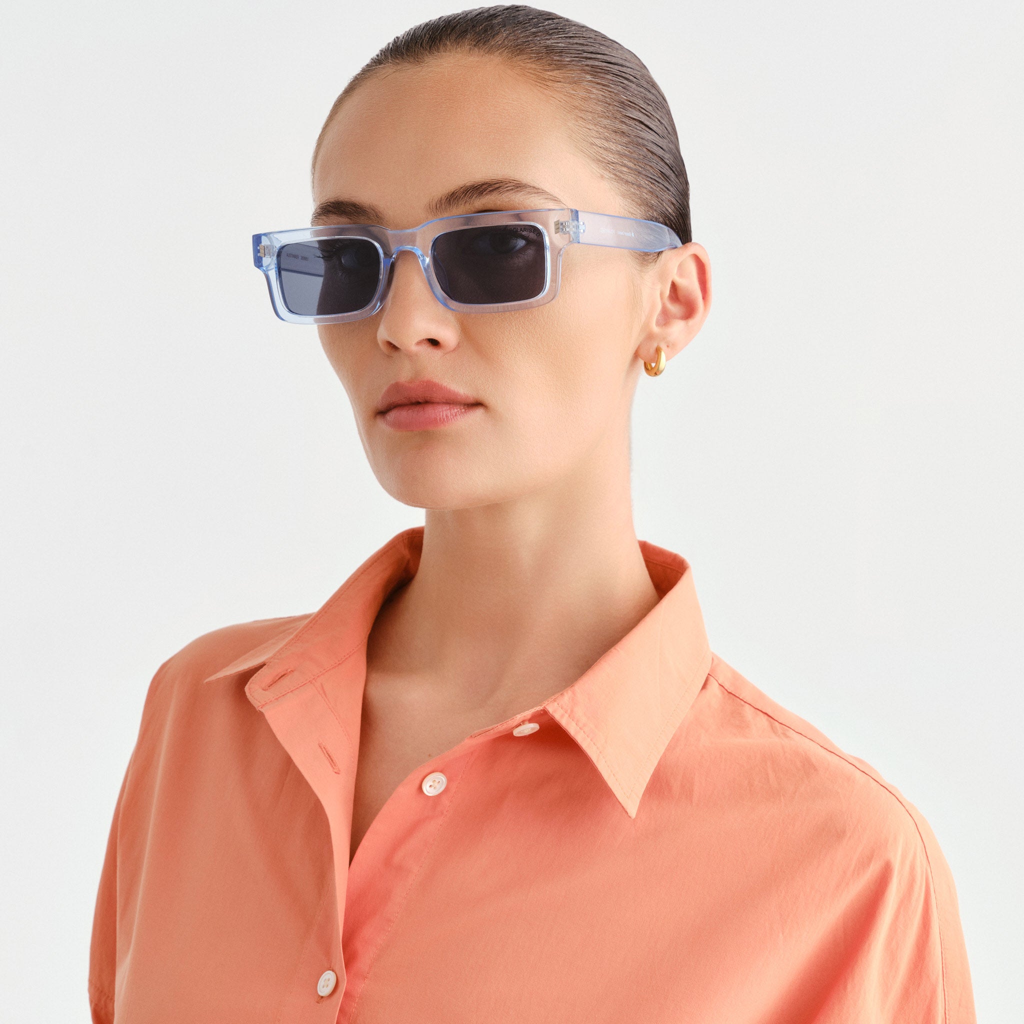Cancer Council Austinmer Ice Blue Uni-Sex Rectangle Sunglasses | Eyewear Index