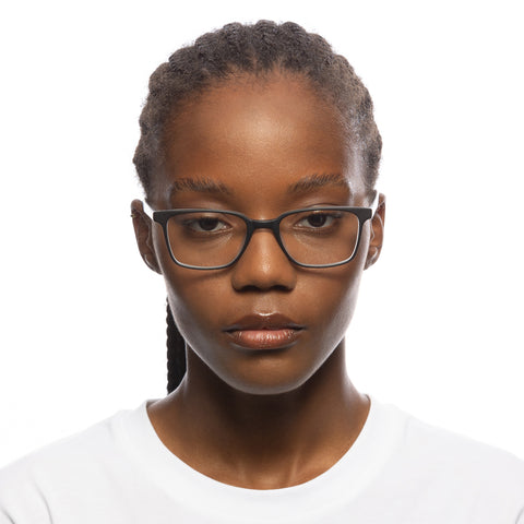 Le Specs Dalt Vila Black Male D-Frame Optical Frames | Eyewear Index