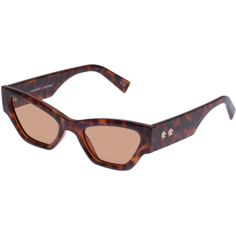 Le Specs Charade Tort Uni-Sex Cat-Eye Sunglasses | Eyewear Index