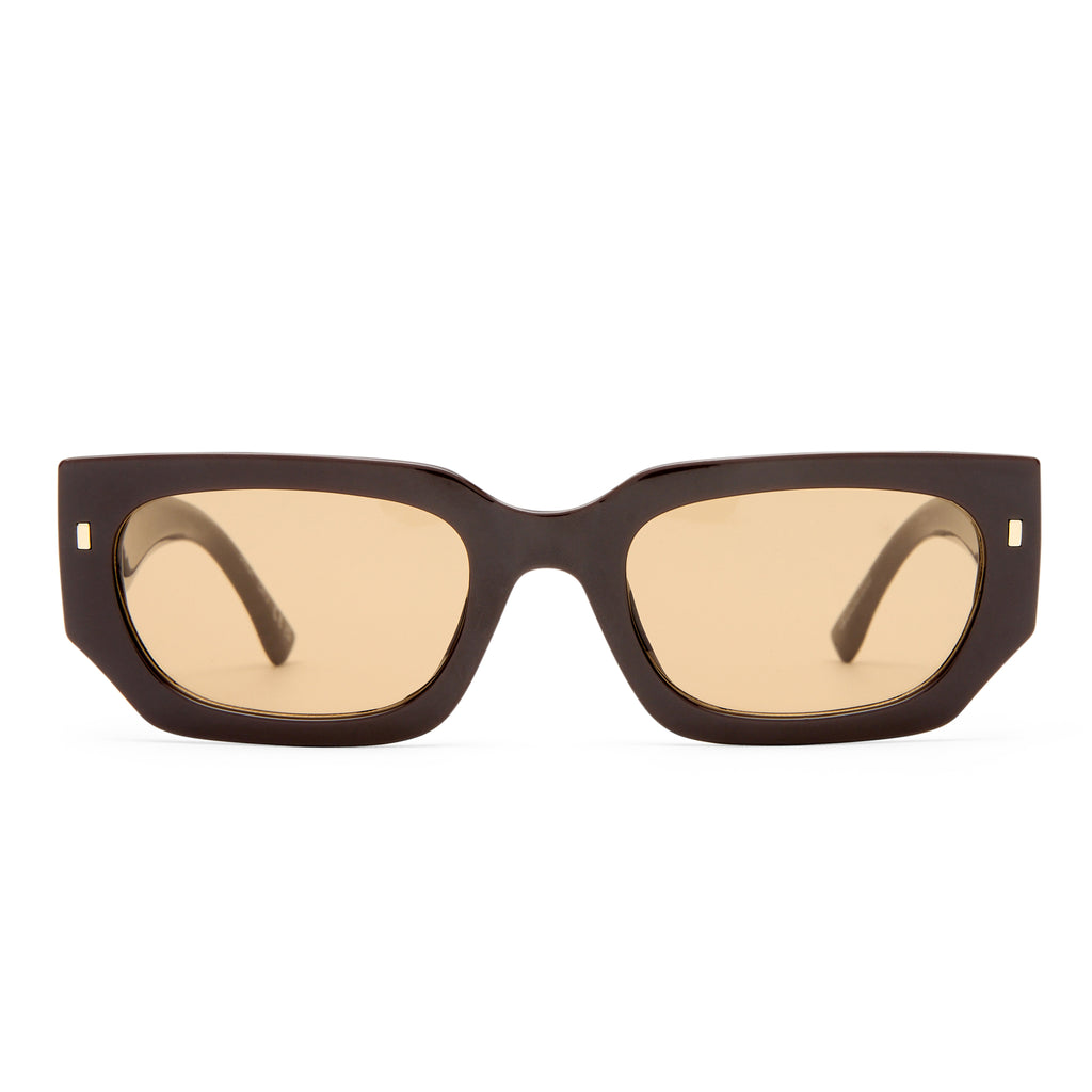 Aire Renegade Chocolate Uni-Sex Rectangle Sunglasses | Eyewear Index